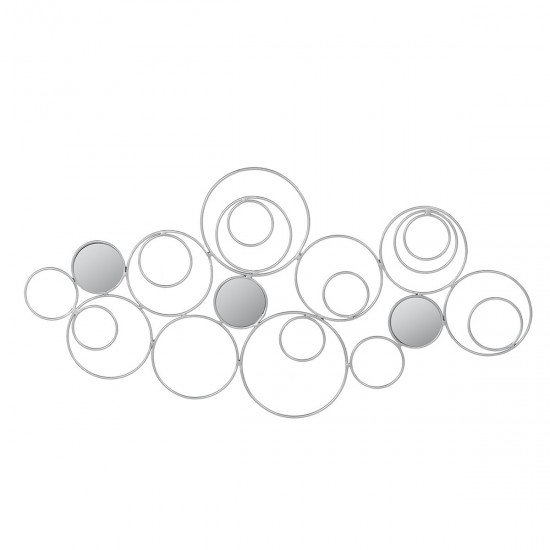 Wall Mirror Abstract Metal Hanging Ring Round Sculpture Home Art Decoration Wall Mirror Abstract Metal Hanging Ring Round Sculpture Home Art Decoration
