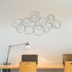 Wall Mirror Abstract Metal Hanging Ring Round Sculpture Home Art Decoration
