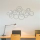 Wall Mirror Abstract Metal Hanging Ring Round Sculpture Home Art Decoration Wall Mirror Abstract Metal Hanging Ring Round Sculpture Home Art Decoration