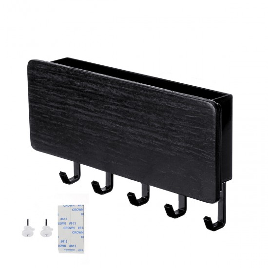 Wall Mount Hook Hanger Holder Storage Wooden Rack Hanging Key Home Organizer Wall Mount Hook Hanger Holder Storage Wooden Rack Hanging Key Home Organizer