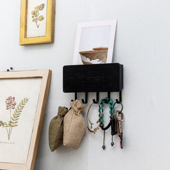 Wall Mount Hook Hanger Holder Storage Wooden Rack Hanging Key Home Organizer Wall Mount Hook Hanger Holder Storage Wooden Rack Hanging Key Home Organizer