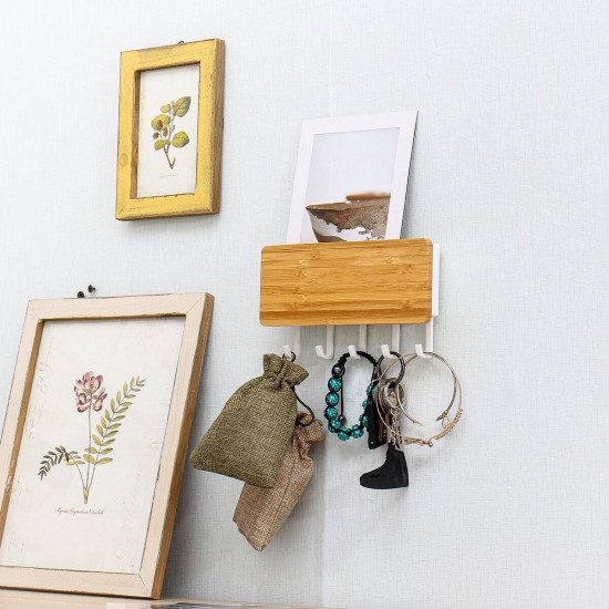 Wall Mount Hook Hanger Holder Storage Wooden Rack Hanging Key Home Organizer Wall Mount Hook Hanger Holder Storage Wooden Rack Hanging Key Home Organizer