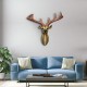 Wall Mounted Resin Stag Deer Antlers Head Animal Art Hanging Sculpture Decorations Wall Mounted Resin Stag Deer Antlers Head Animal Art Hanging Sculpture Decorations