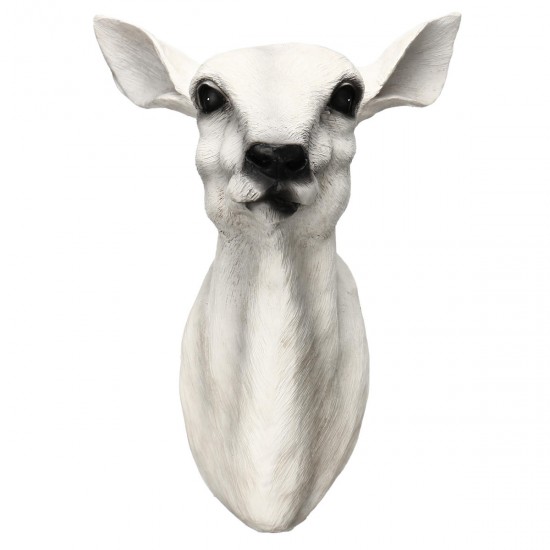 Wall Mounted Resin Stag Deer Antlers Head Animal Art Hanging Sculpture Decorations Wall Mounted Resin Stag Deer Antlers Head Animal Art Hanging Sculpture Decorations