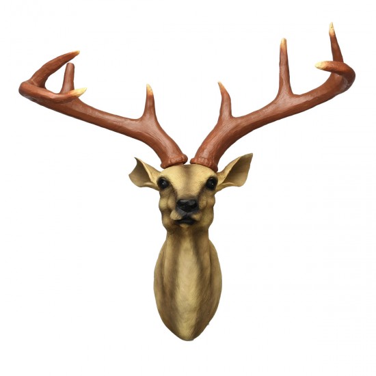Wall Mounted Resin Stag Deer Antlers Head Animal Art Hanging Sculpture Decorations Wall Mounted Resin Stag Deer Antlers Head Animal Art Hanging Sculpture Decorations