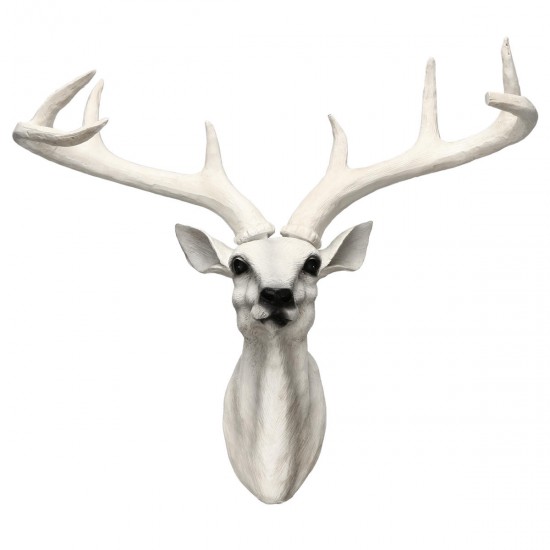 Wall Mounted Resin Stag Deer Antlers Head Animal Art Hanging Sculpture Decorations Wall Mounted Resin Stag Deer Antlers Head Animal Art Hanging Sculpture Decorations