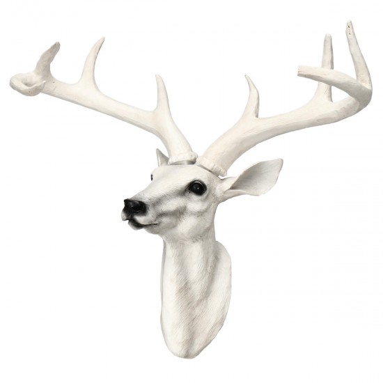 Wall Mounted Resin Stag Deer Antlers Head Animal Art Hanging Sculpture Decorations Wall Mounted Resin Stag Deer Antlers Head Animal Art Hanging Sculpture Decorations