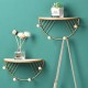 Wall Mounted Shelf Retro Wooden Hook Up Metal Wire Rack Storage Display Rack