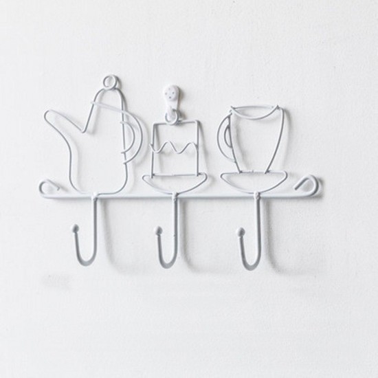 Wall Mounting Hook Shelf Iron Keys Hanging Storage Rack Home Door Desktop Organizer Wall Mounting Hook Shelf Iron Keys Hanging Storage Rack Home Door Desktop Organizer