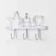 Wall Mounting Hook Shelf Iron Keys Hanging Storage Rack Home Door Desktop Organizer