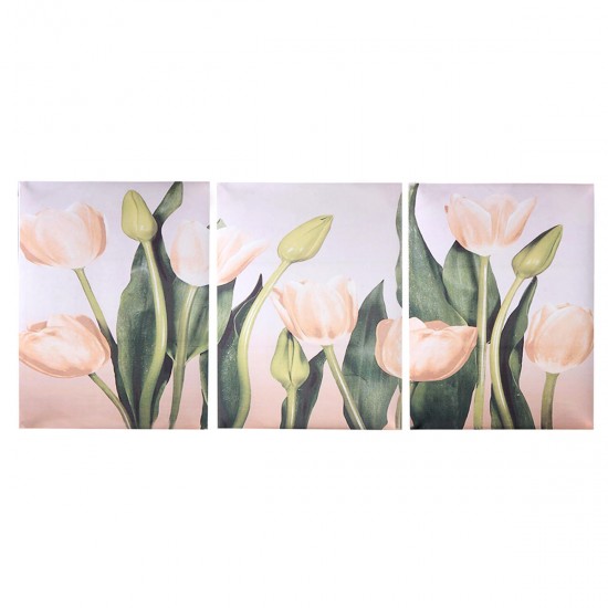 Wall Unframed Triptych Flower Tulip Blossom Canvas Prints Picture Paintings Wall Unframed Triptych Flower Tulip Blossom Canvas Prints Picture Paintings