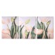 Wall Unframed Triptych Flower Tulip Blossom Canvas Prints Picture Paintings