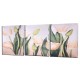 Wall Unframed Triptych Flower Tulip Blossom Canvas Prints Picture Paintings Wall Unframed Triptych Flower Tulip Blossom Canvas Prints Picture Paintings