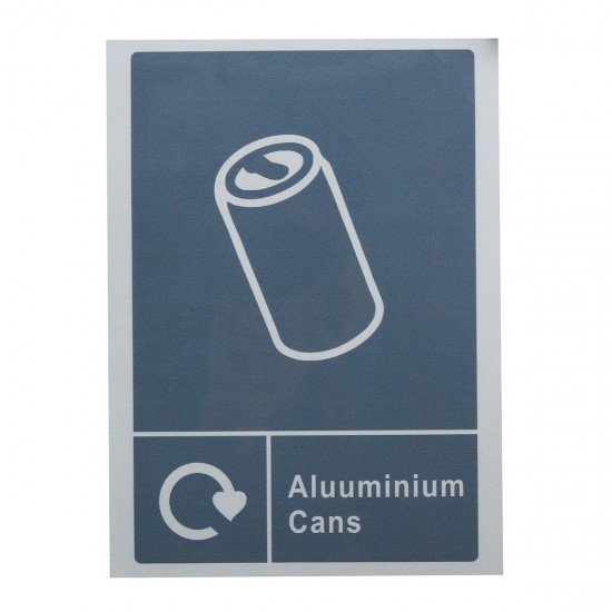 Waste Recycling Sticker Signage - Sign Home Wheelie Bin Window Decal Waterproof