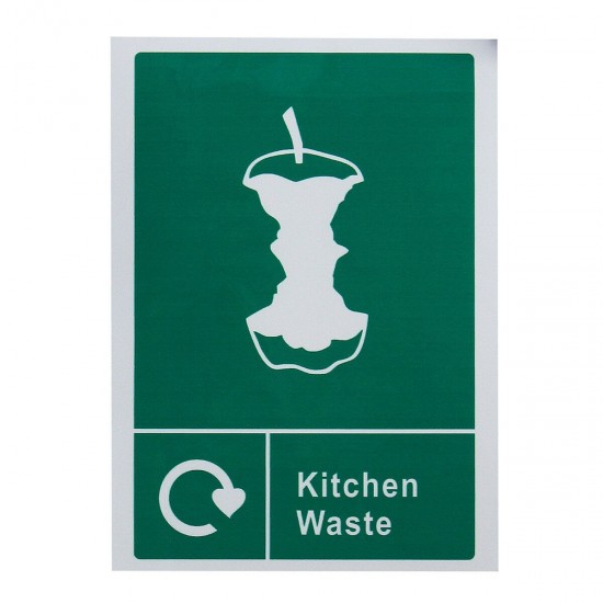 Waste Recycling Sticker Signage - Sign Home Wheelie Bin Window Decal Waterproof Waste Recycling Sticker Signage - Sign Home Wheelie Bin Window Decal Waterproof