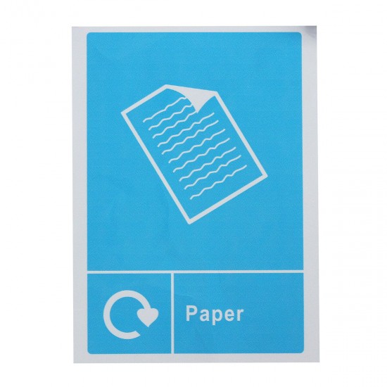 Waste Recycling Sticker Signage - Sign Home Wheelie Bin Window Decal Waterproof Waste Recycling Sticker Signage - Sign Home Wheelie Bin Window Decal Waterproof