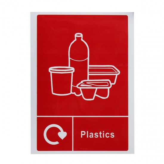 Waste Recycling Sticker Signage - Sign Home Wheelie Bin Window Decal Waterproof Waste Recycling Sticker Signage - Sign Home Wheelie Bin Window Decal Waterproof