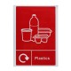 Waste Recycling Sticker Signage - Sign Home Wheelie Bin Window Decal Waterproof