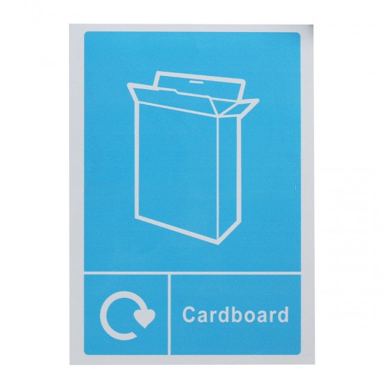Waste Recycling Sticker Signage - Sign Home Wheelie Bin Window Decal Waterproof