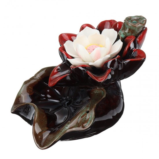 Waterfall Backflow Incense Burner Ceramic Buddhist Censer Holder Home Room Decor Waterfall Backflow Incense Burner Ceramic Buddhist Censer Holder Home Room Decor
