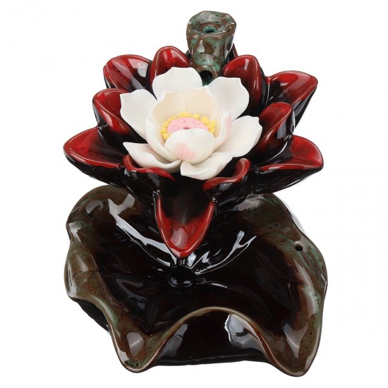 Waterfall Backflow Incense Burner Ceramic Buddhist Censer Holder Home Room Decor Waterfall Backflow Incense Burner Ceramic Buddhist Censer Holder Home Room Decor