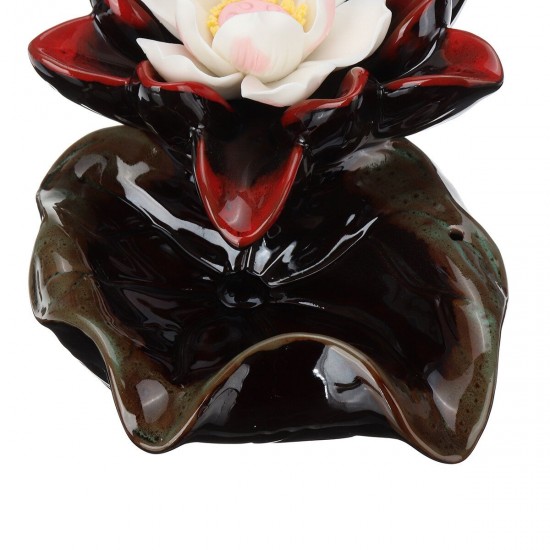 Waterfall Backflow Incense Burner Ceramic Buddhist Censer Holder Home Room Decor Waterfall Backflow Incense Burner Ceramic Buddhist Censer Holder Home Room Decor