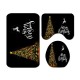 Waterproof Bathroom Shower Curtain Toilet Seat Cover Mat Non-Slip Rug Set Waterproof Bathroom Shower Curtain Toilet Seat Cover Mat Non-Slip Rug Set