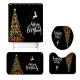 Waterproof Bathroom Shower Curtain Toilet Seat Cover Mat Non-Slip Rug Set Waterproof Bathroom Shower Curtain Toilet Seat Cover Mat Non-Slip Rug Set