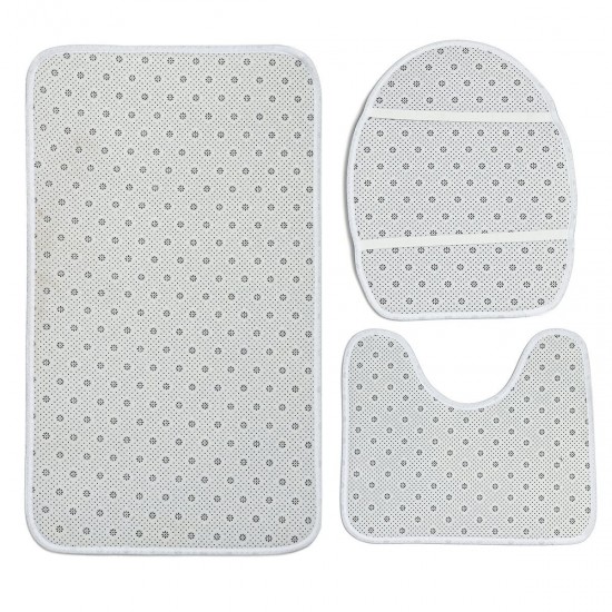 Waterproof Bathroom Shower Curtain Toilet Seat Cover Mat Non-Slip Rug Set Waterproof Bathroom Shower Curtain Toilet Seat Cover Mat Non-Slip Rug Set