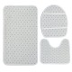 Waterproof Bathroom Shower Curtain Toilet Seat Cover Mat Non-Slip Rug Set Waterproof Bathroom Shower Curtain Toilet Seat Cover Mat Non-Slip Rug Set