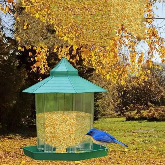 Waterproof Gazebo Hanging Wild Bird Feeder Outdoor Feeding For Garden Decorations Waterproof Gazebo Hanging Wild Bird Feeder Outdoor Feeding For Garden Decorations