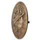 Waterproof Outdoor Indoor Garden Wall Station Clock Thermometer 12 Inch Sun And Moon Waterproof Outdoor Indoor Garden Wall Station Clock Thermometer 12 Inch Sun And Moon