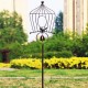 Waterproof Retro Birds Shape Long Stake Wind Chime Welcoming Iron Frame Stand Balcony Landscape Outdoor Garden Decorations