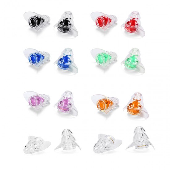 Waterproof Reusable Noise Canceling Ear Plugs for Sleeping Swimming Earplugs Hearing Protection Noise Reduction