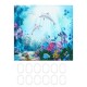 Waterproof Shower Curtain Underwater World Dolphin Bathroom Mat Hook Home