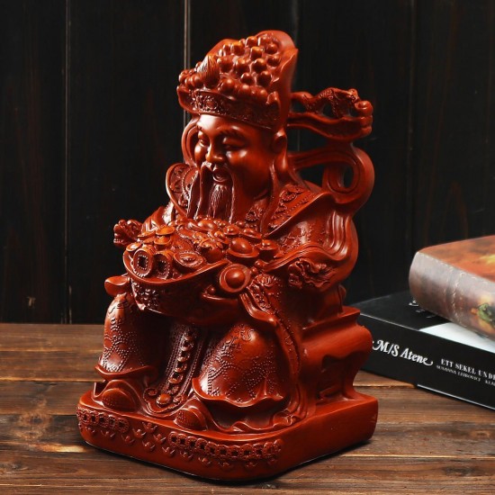 Wealth Gold Plating Statue Wencaishen Feng Shui Ornament Decorations Mascot Bring More Wealth for You Wealth Gold Plating Statue Wencaishen Feng Shui Ornament Decorations Mascot Bring More Wealth for You