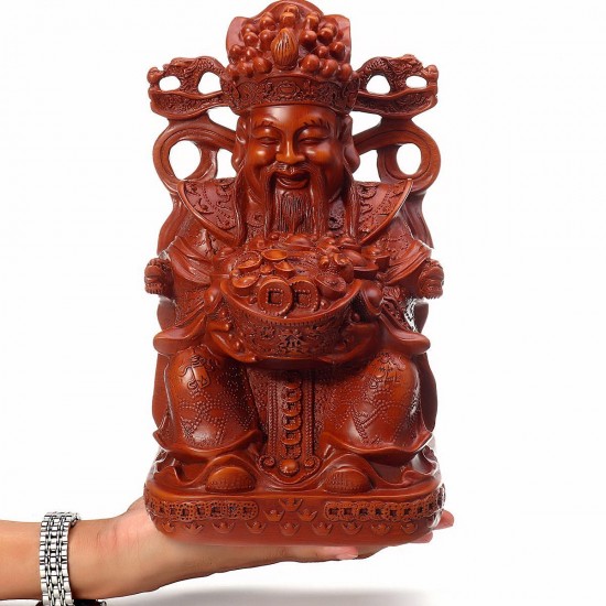 Wealth Gold Plating Statue Wencaishen Feng Shui Ornament Decorations Mascot Bring More Wealth for You Wealth Gold Plating Statue Wencaishen Feng Shui Ornament Decorations Mascot Bring More Wealth for You