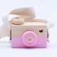 Wearable Children's Wooden Camera Ornaments Mini Portable Educational Toys Photography Cute Props