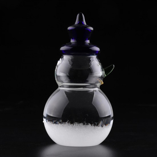 Weather Forecast Barometer Snowman Shape Storm Glass Bottle Desktop Decoration Ornament Gift Weather Forecast Barometer Snowman Shape Storm Glass Bottle Desktop Decoration Ornament Gift