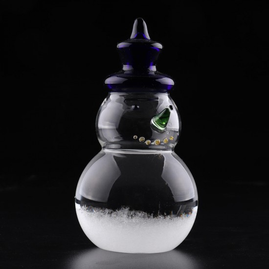 Weather Forecast Barometer Snowman Shape Storm Glass Bottle Desktop Decoration Ornament Gift Weather Forecast Barometer Snowman Shape Storm Glass Bottle Desktop Decoration Ornament Gift