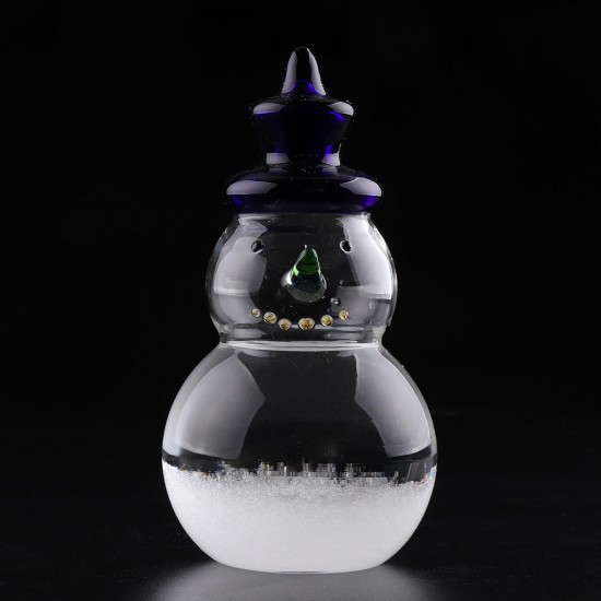 Weather Forecast Barometer Snowman Shape Storm Glass Bottle Desktop Decoration Ornament Gift Weather Forecast Barometer Snowman Shape Storm Glass Bottle Desktop Decoration Ornament Gift