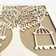 Wedding Guest Book Wooden Tree Personalised Signing Book 20/30/40 Pages Party Decorations