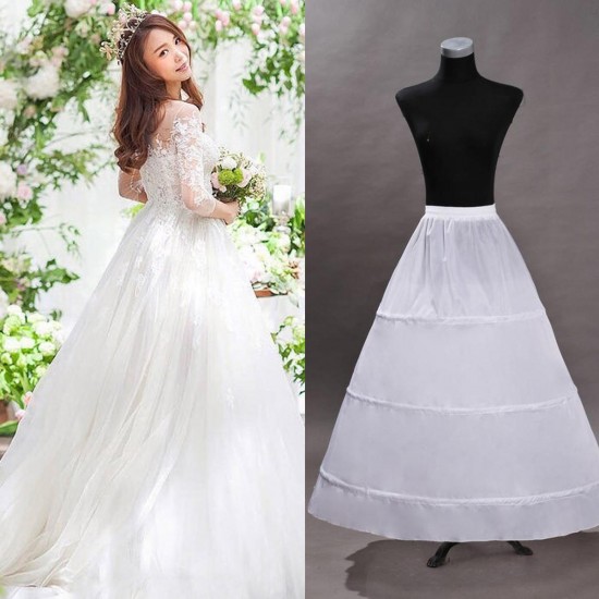 Wedding Hoop Hoopless Crinoline Petticoat Underskirt Dress Crinoline Slip Skirt Decorations