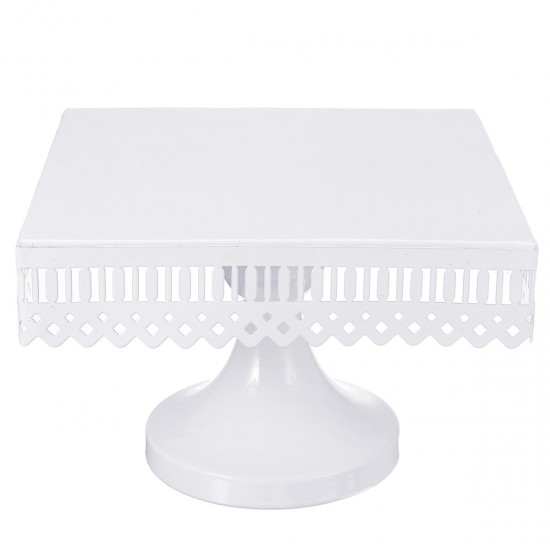 White Square Cupcake Rack Wedding Decorations Cake Christmas Display Lace Stands