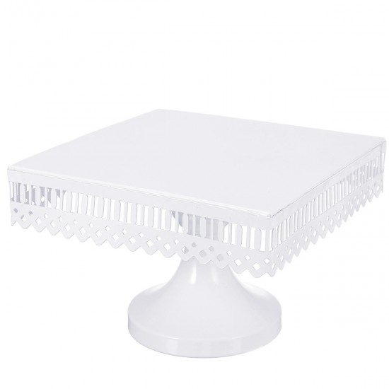 White Square Cupcake Rack Wedding Decorations Cake Christmas Display Lace Stands