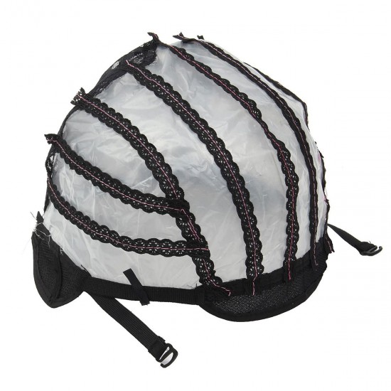 Wig Cap Making Elastic Breathable Lace Mesh Net Weaving Cap Adjustable Head Cap Wig Cap Making Elastic Breathable Lace Mesh Net Weaving Cap Adjustable Head Cap