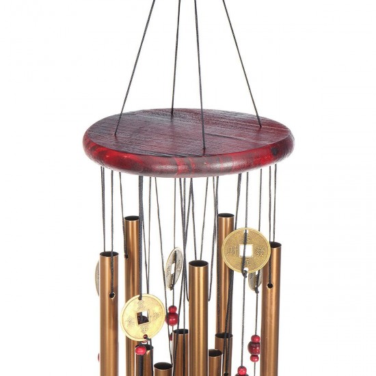 Wind Chimes Large Tone Resonant Bell 10 Tubes Chapel Church Garden Decor 33''