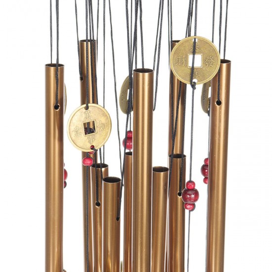 Wind Chimes Large Tone Resonant Bell 10 Tubes Chapel Church Garden Decor 33'' Wind Chimes Large Tone Resonant Bell 10 Tubes Chapel Church Garden Decor 33''