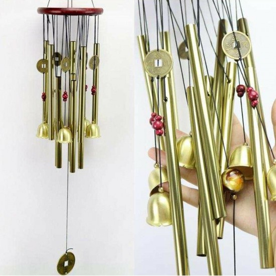 Wind Chimes Large Tone Resonant Bell 10 Tubes Chapel Church Garden Decor 33'' Wind Chimes Large Tone Resonant Bell 10 Tubes Chapel Church Garden Decor 33''