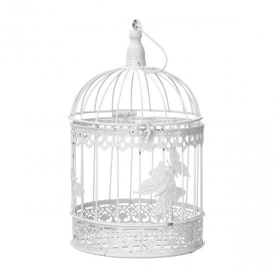 Wishing Well Bird Cage Wedding White Birdcage Cards Round Box Decorations Ornaments